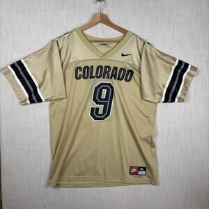 CU Boulder Colorado Buffaloes Nike Team XL Gold Mesh Football Jersey